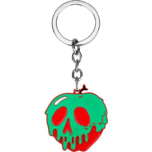 Skeleton Key Chain Skull Keychain Bright Colors Skull Enamel Car Keyring Punk Jewelry Halloween Accessories Gifts for Men Women