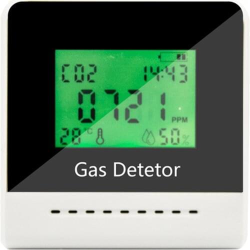 CO2 Detector Carbon Dioxide Air Quality Tester Detector High Sensitive Poisoning Detector Indoor Gax Test For Home Office