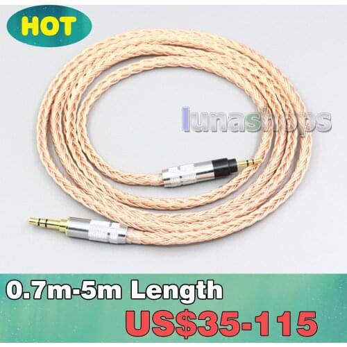 2.5mm 4.4mm XLR 3.5mm 16 Core 99% 7N OCC Earphone Cable For Sennheiser Urbanite XL On/Over Ear LN006767