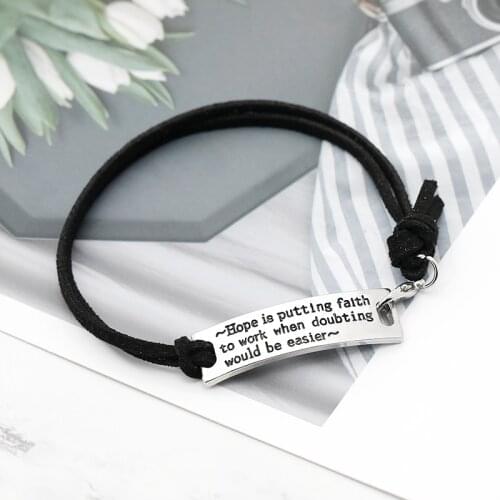Fashion Lettering Alloy Rope Chain Bracelet Neutral Men And Women Personality Trend Jewelry Bracelets Can Be Customized Gifts