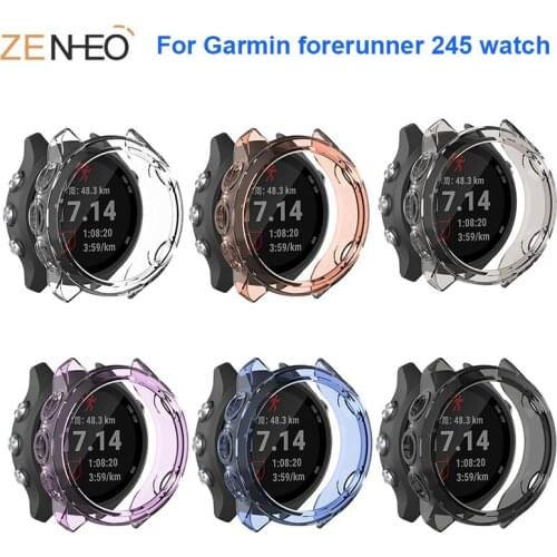 Soft silicone Shockproof Protector Case For Garmin forerunner 245/245M Cover Shell For forerunner 245/245M TPU Protective cases