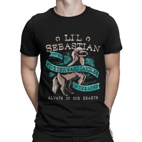 Parks and Recreation Lil Sebastian T Shirt High Quality Cotton Tee Mens and Womens Sizes