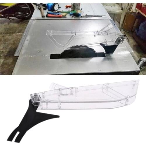 1pc Stand Table Saw Anti-Dust Cover Shield Case Transparent Plastic w/ Dispensing Knife for 7-12 Inch Woodworking Supplies