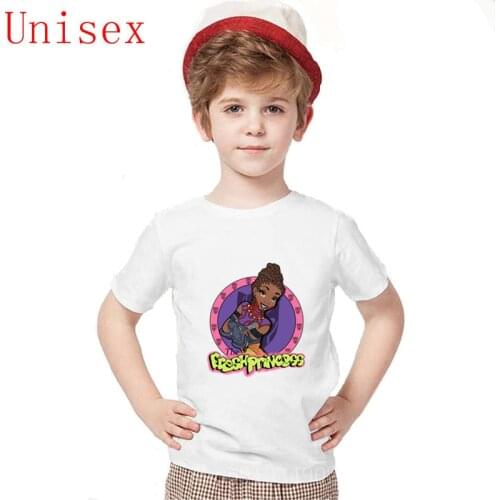 Fresh Princess of Wakanda V2 Black Pan-ther custom printed hop funny tee tops kids clothes girls 8 to 12 boys summer clothes