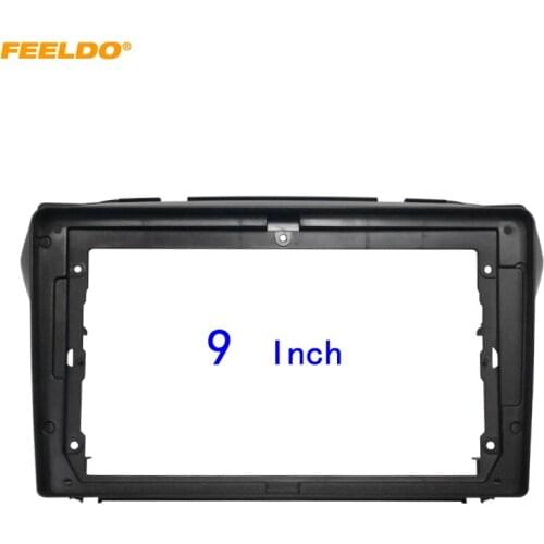 FEELDO Car Audio Fascia Frame Adapter For Suzuki Alto 9" Big Screen 2DIN Dash Fitting Panel Frame Kit #HQ6560