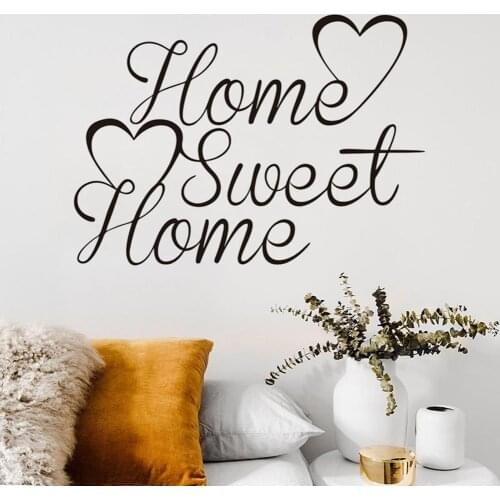 Removable Sweet Home Wall Sticker Mural Decal Living Room Background Decoration
