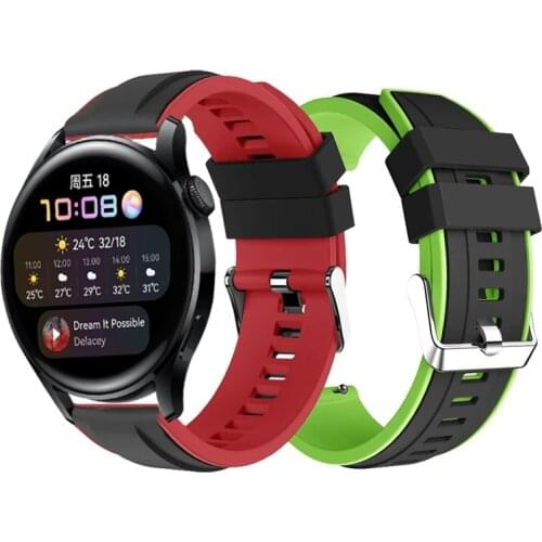 Silicone Sport Strap for HUAWEI Watch 3 Band Bracelet for Huawei Watch3 GT2 46mm GT 2e & HONOR MagicWatch 2 46mm Watchbands