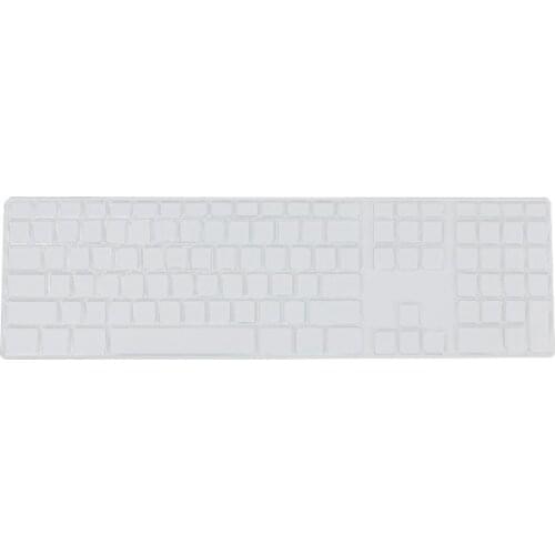 Silicone Thin Keyboard Skin Cover Protector With Numeric Keypad For Apple iMac Black