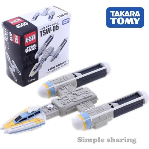 Takara Tomy Tomica TSW 05 Disney Star Wars Y Wing Battleship DieCast Hot Pop Plane Toy Model Kit Funny Kids Dolls Collectibles