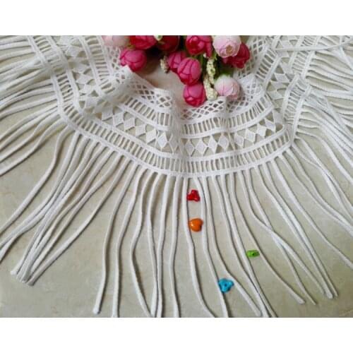 18cm Wide Thick Water-soluble Tassel Exquisite Fine Lace Accessories Handmade Diy Clothing Skirt Pen Costume Bra Decor Sewing