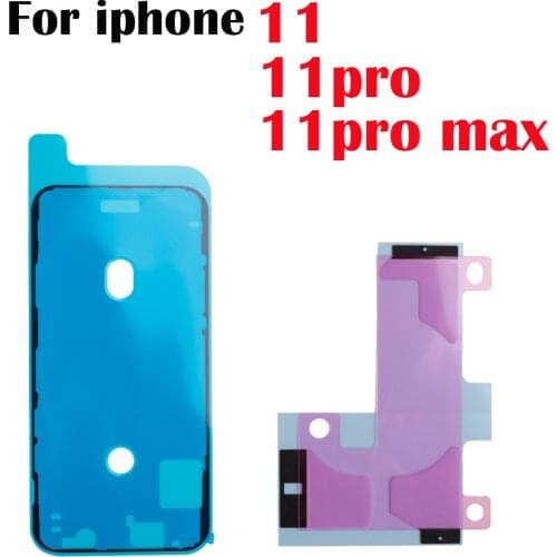Waterproof Sticker + Bettery Sticker Repair Parts For iPhone11 11pro 11pro Max LCD Screen Frame Bezel Seal Tape Glue Adhesive