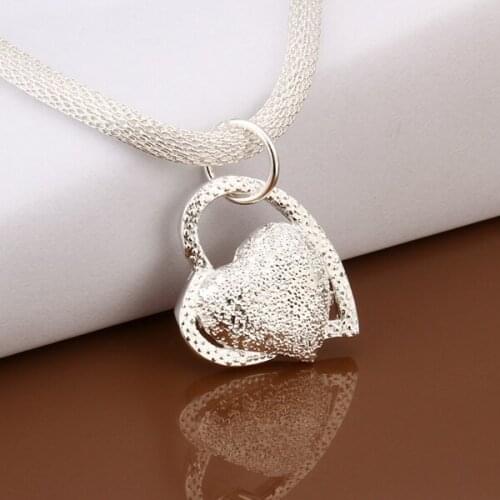 Silver necklace for women new arrival fashion necklace jewelry heart charm necklace