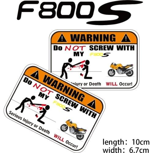 KODASKIN 2 Pieces Do Not Screw Warning Sticker Decal for BMW F800S