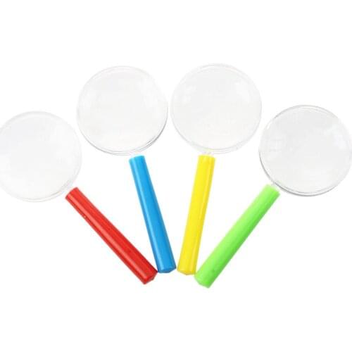 4pcs plastic mini magnifying glass childrens toys