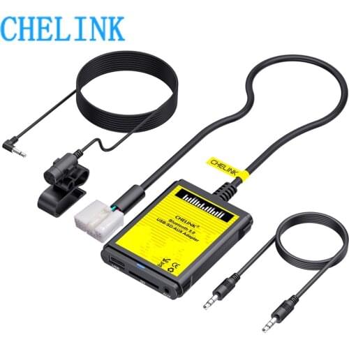 CHELINK AUX Adapter with Microphone USB AUX Cable in Car Digital CD Changer For Honda Accord Civic CRV