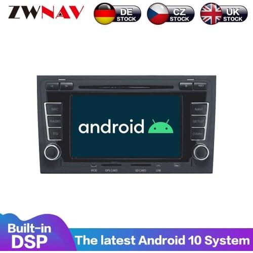 For Audi A4 S4 RS4 2003-2013 Android 10 4G+64GB PX6 Car DVD Multimedia Player GPS Radio Car Player GPS Navi Headunit DSP 2 DIN