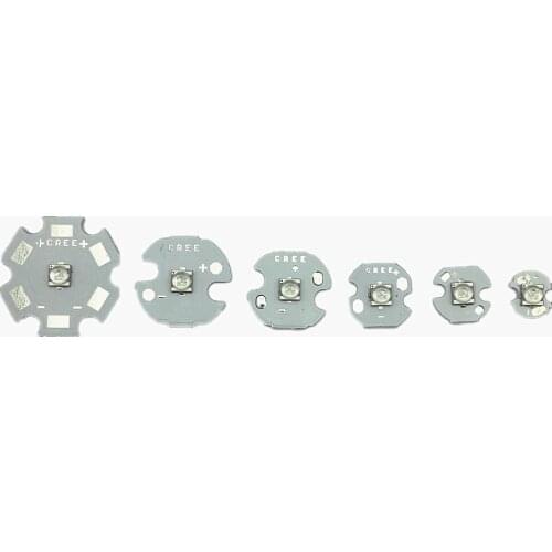 2pcs Cree XTE XT-E 5W Royal Blue 445-450NM High Power Led With 8mm 10mm 12mm 14mm 16mm 20mm aluminum PCB