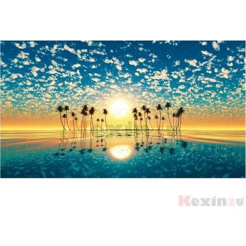 Kexinzu 5d diy Diamond Painting kit Sky Scenery Cross stitch Diamond Embroidery 3d DIY 5D Diamond Home decoration gift