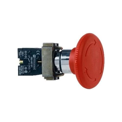 Red emergency stop button switch XB2BS642C XB2BS642 = ZB2BZ102C +ZB2BS864C