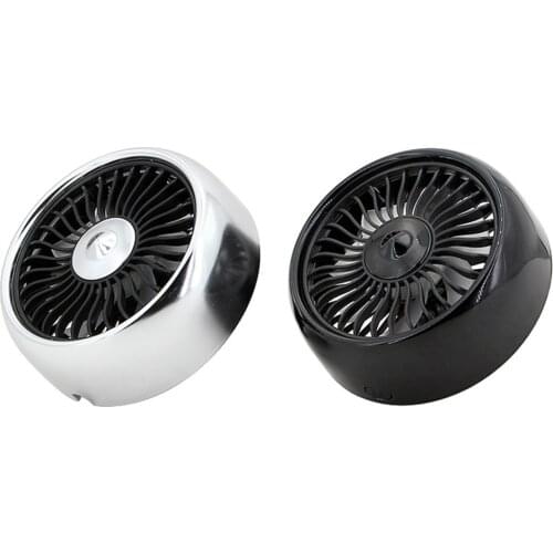 Multi-function Car Electric Fan USB Mini Fan Car Air Cooler Fan With Colourful LED for Air Outlet Center Console