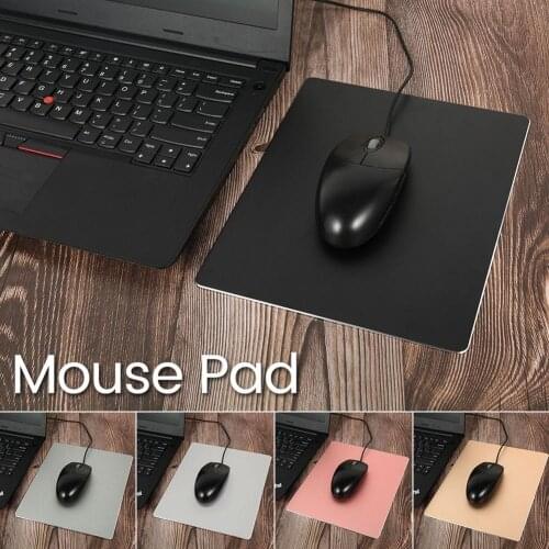 Aluminium Alloy Anti-Slip Office Home Gaming Mouse Mat Pad Computer Accessory
