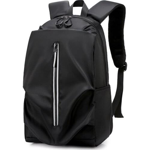 New USB Backpack Teenagers Nylon Waterproof Travel Bag Solid Color Backbag Leisure Light Fitness Boys And Girls Bag Back Pack