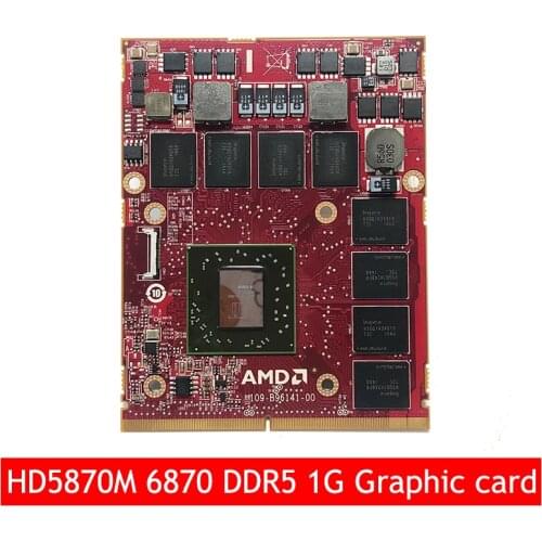 New Original HD6870M Notebook card HD5870M DDR5 1G Graphic card GPU for DELL Alineware M15X M17X R2 Video card (216-0769024)
