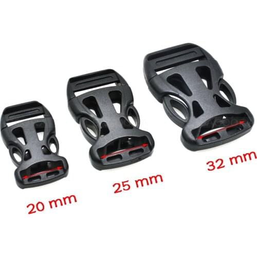 Webbing Size 20mm 25mm 32mm Plastic Belt Buckle Mask Detach Buckle For Backpack Straps Safety Vests Outdoor Buckle
