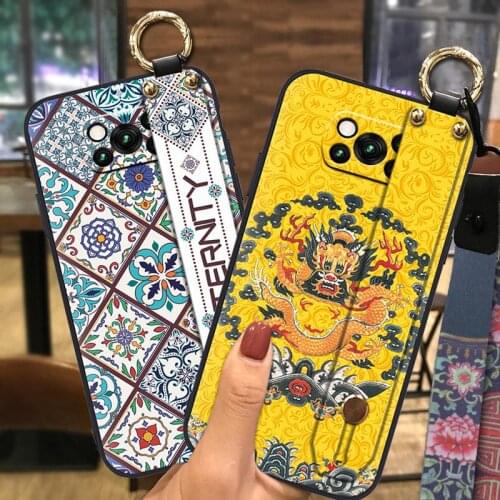 TPU Anti-knock Phone Case For Xiaomi Poco X3 NFC/X3 Pro Phone Holder Silicone Chinese Style New Anti-dust