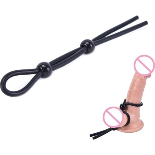 Adjustable Rope Cock Erotic Rings Scrotum Ring Penis Erect Ring Sex Products for Man Time Delay Ejaculation for Men Lasting