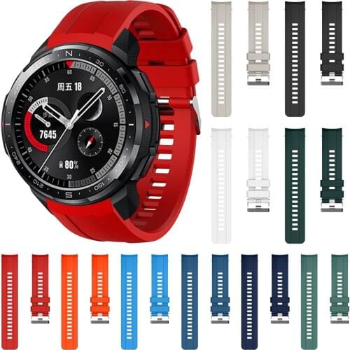 Fashion Silicone Sport Strap For Huawei Honor GS Pro Replacement Watchbands Casual Sport Adjustable Wristwatch Band Accessories