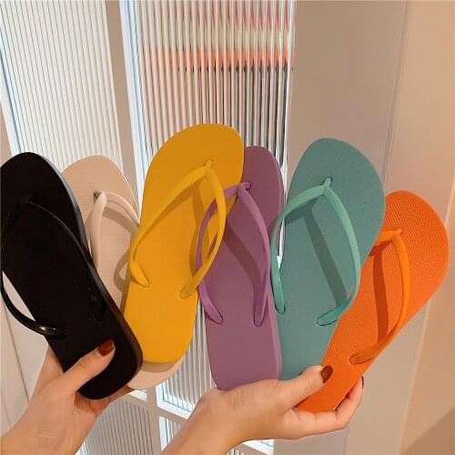New Couples Stylish Adult Sandals Slip-Proof Thick-Soled Indoor Outdoor Slippers Men Flip Flops House Sleepers Shoes Woman Home