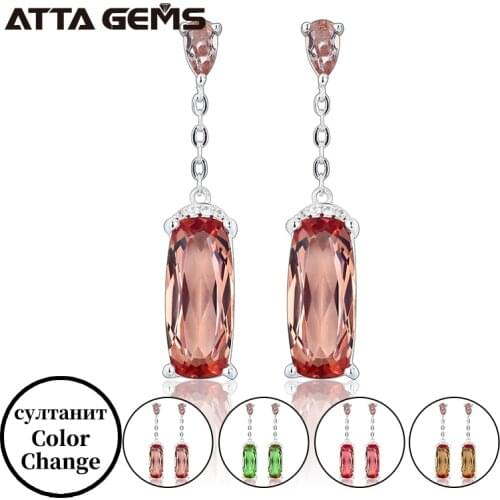 Diaspore Sterling Silver Drop Earring for Women Wedding Jewelry S925 Fine Jewelry Popular Design Created Diaspore Earrings Gifts