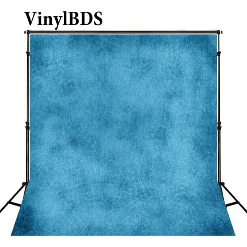 VinylBDSD 10x10ft Blue Solid Color Background Abstract Portrait Backdrop Bokeh Calm Photography Backdrops for Photo Studio