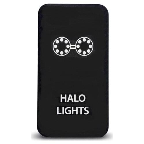 12V 3A waterproof toyotaa HALO LIGHTS symbol Push button switch ON/OFF button Switch Landcruiser Prado 120 Hilux 4Runner Hiace