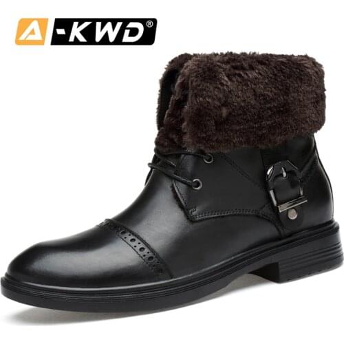2019 Fashion High Top Men Boots With Fur Anfibi Donna Two Ways of Wearing Immortal Shoes Men Winter Casual 34-46 Single Footwear