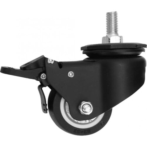 2in Manganese Steel Bracket TPU Universal Caster for Trolley Tool Cart Wheel with Brake