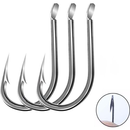 500pcs/lot Izu carp fishing hook set 1-13# size High Carbon Steel crooked black Barbed hard fish hooks fly tying hook tackle