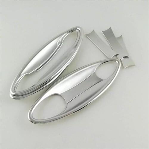 ABAIWAI For Chevrolet Chevy Cruze 2017 Car Outside Door Bowl Handle Stickers Sequins External Decoration Auto Styling Chrome 8pc