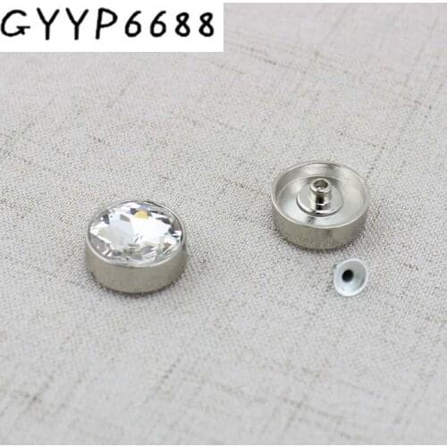 100pcs/lot 19mm DIY shoes accessories plastic mix metal nail round nail bags bracelets screws colorful decorative nail rivets