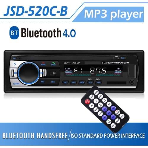 Car Stereo In Dash Bluetooth Mp3 Player Aux Input Usb Fm Radio Receiver Classic Stereo Audio Player Car Electronic MGO3