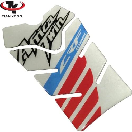 White Black Tankpad Gas Cap Pad Filler Protector Motorcycle Tank Pad For Fit HONDA Africa Twin CRF1000L Sticker Decal