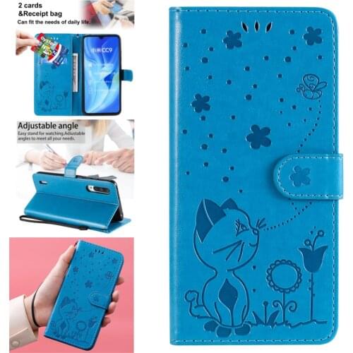 Phone Bag Cases For cellular Xiaomi CC 9 Blue PU Leather Book Wallet Case sFor Telofon para A3 Lite CC9 Pro Para Xiao mi Flip