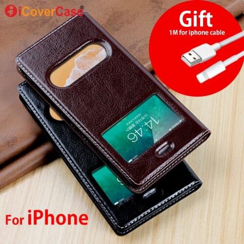Luxury Leather Case For iPhone X Flip Cover Magnetic Case For iPhone SE 2020 5 5S 6 6S 7 8 Plus Cases Leaher Cover Phone Cases