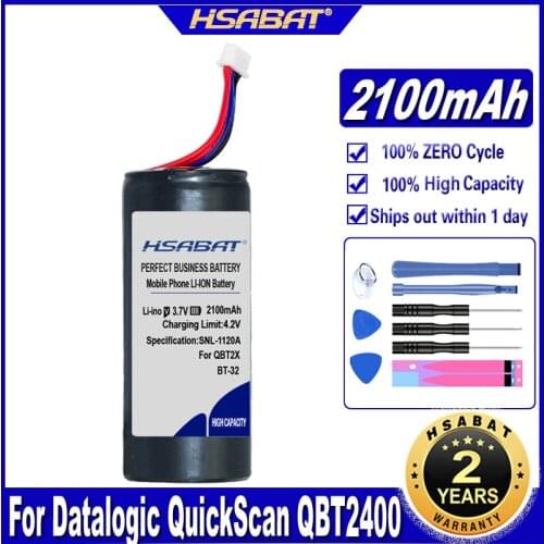 HSABAT 128003203, BT-32, RBP-2X00 2100mAh Battery for Datalogic QuickScan QBT2400, QBT2430 Handheld Sca, QBT2X Batteries