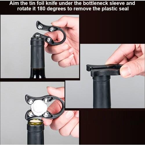 Champagne Wine Foil Remover Cutter Tool Wine Bottle Opener Accessory Handheld Cutting Tool Gift for Wine Lovers JW