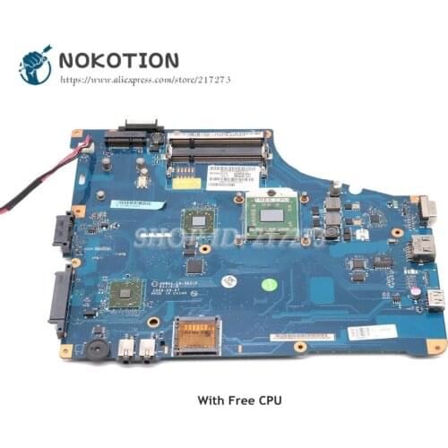 NOKOTION For Toshiba Satalite L455D L450D Laptop Motherboard Socket S1 DDR2 Free CPU LA-5831P K000085470 K000085480