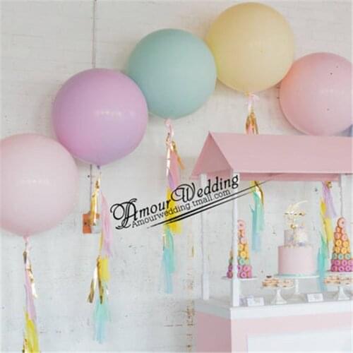 5pcs 24 inch Beautiful Macaron Candy Pastel Balloons Birthday Party Inflatable Baloons Balls Wedding Decoration