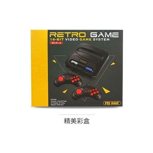 New Retro TV Video Game Console For MegaDrive 16 Bit Game Cartridge with 14 Built-in Games and 18 in 1 Game Card AV Output