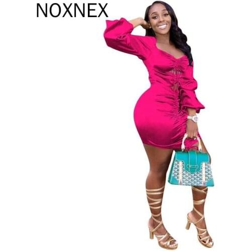 NOXNEX Womans Daughter Long Sleeve Elegant Lady Mini Dress Fall Winter Party Body Body Christmas Birthday Sexy Dress